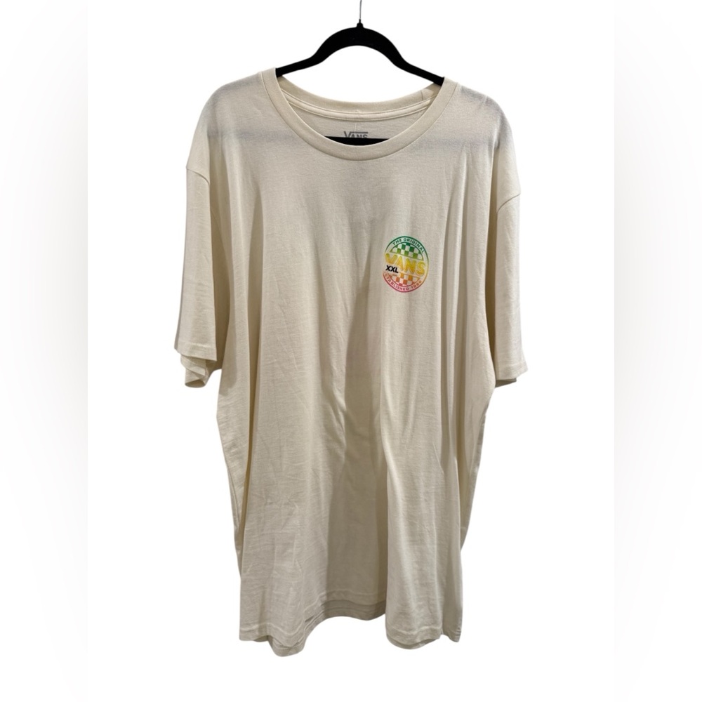 NEW Vans Slim Fit Creamsicle Neon Cotton Short Sleeve Tee ~ Size XXL